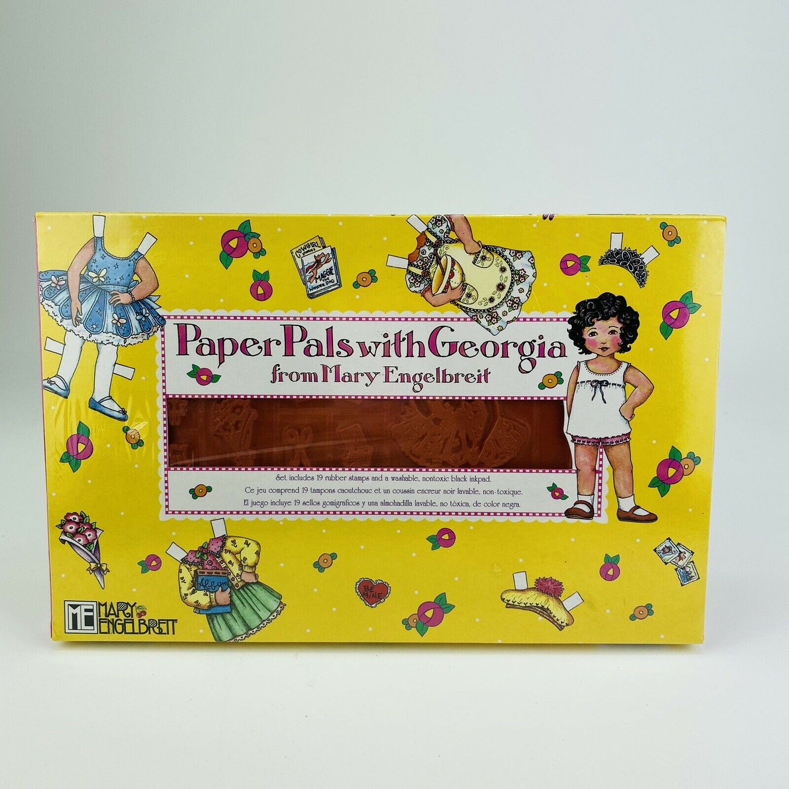 Paper Pals With Georgia Paper Doll Rubber Stamp Set By Mary Engelbreit New