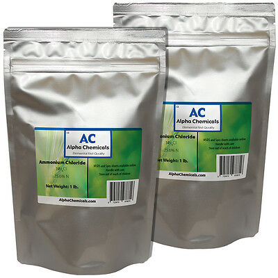 Ammonium Chloride - 2 Pounds - 99% Pure