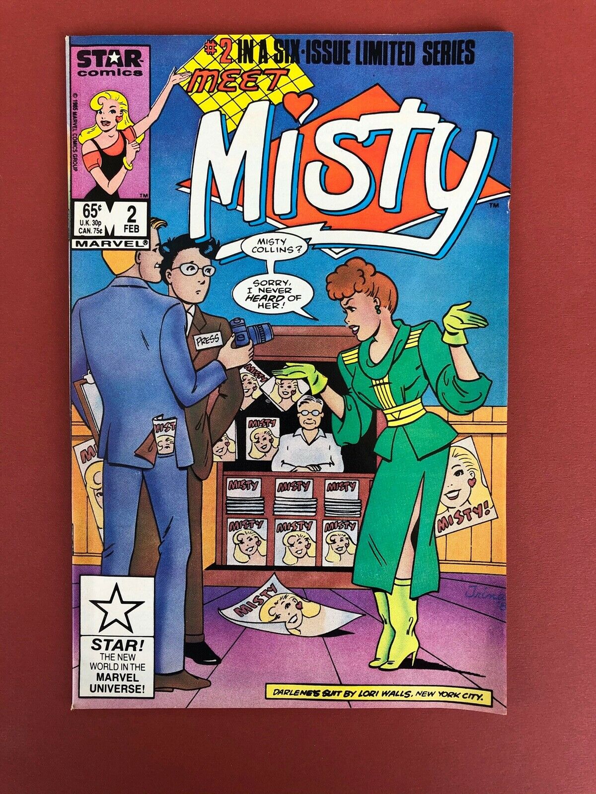 Meet Misty Comic #2, February 1986 - African American, Rad Paper Dolls