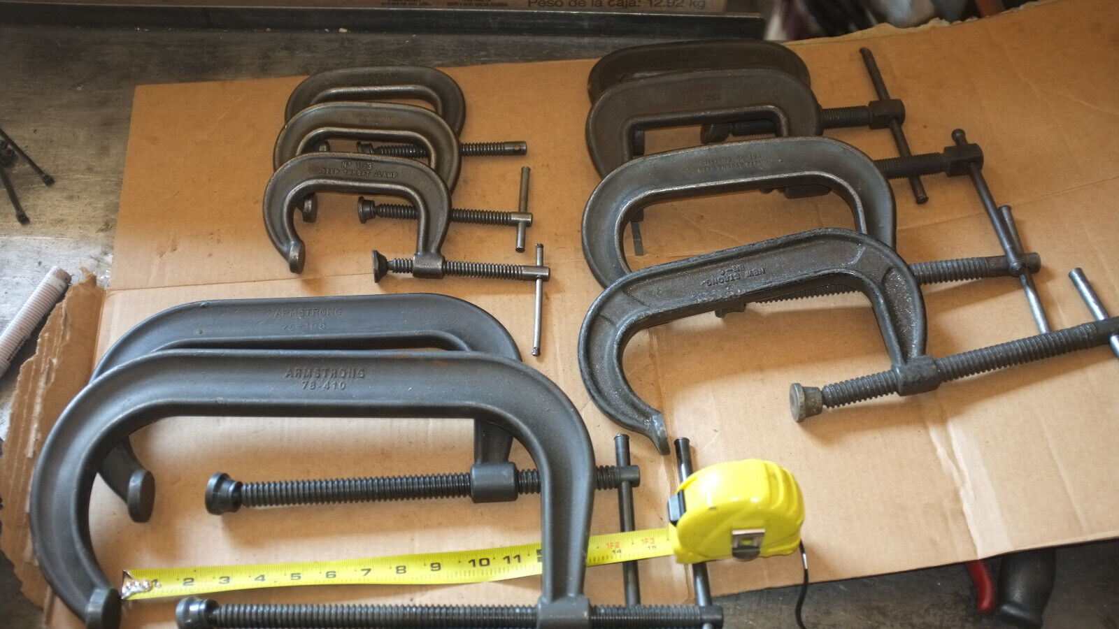 9 Pc Lot Of C Clamps
