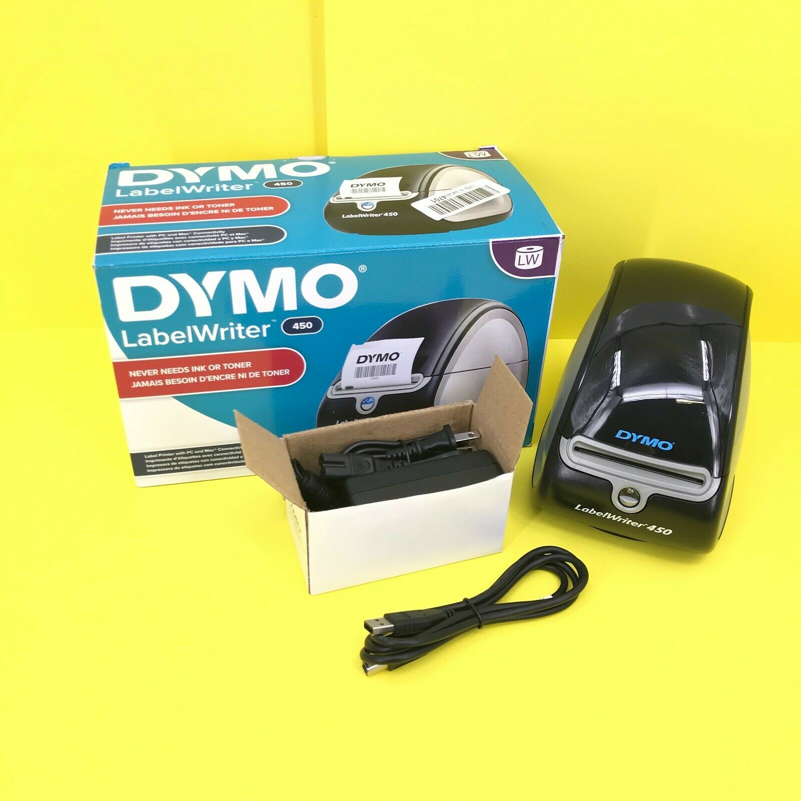 Dymo Label Writer 450 Thermal Label Printer 1750110 For Pc/mac #6573 Z29b2
