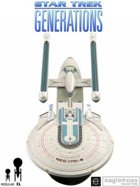 Eaglemoss Star Trek Generations U.s.s. Enterprise Ncc-1701-b Xl Ship Replica New