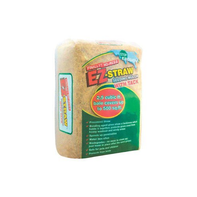 Ez Straw Seeding Mulch With Tack, 2.5 Cubic Feet (pack Of 1)