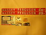 Massey Ferguson 65 Decal Set