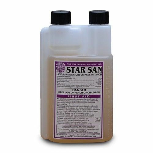 Star San Sanitizer For Home Brew Beer No Rinse 8 Oz Five Star Chemicals