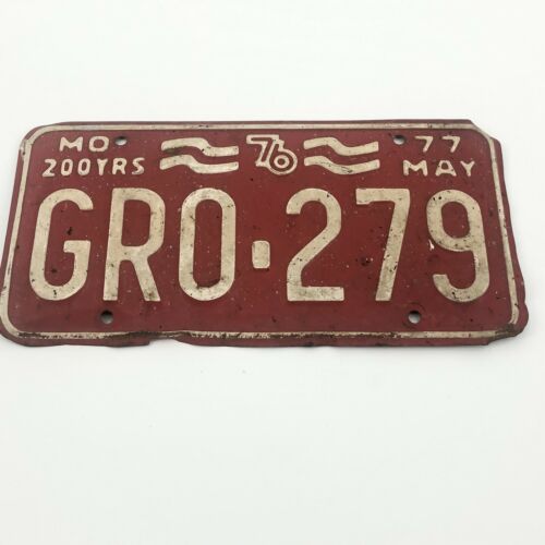 Good Solid Original 1977 Missouri License Plate See My Other Plates Read