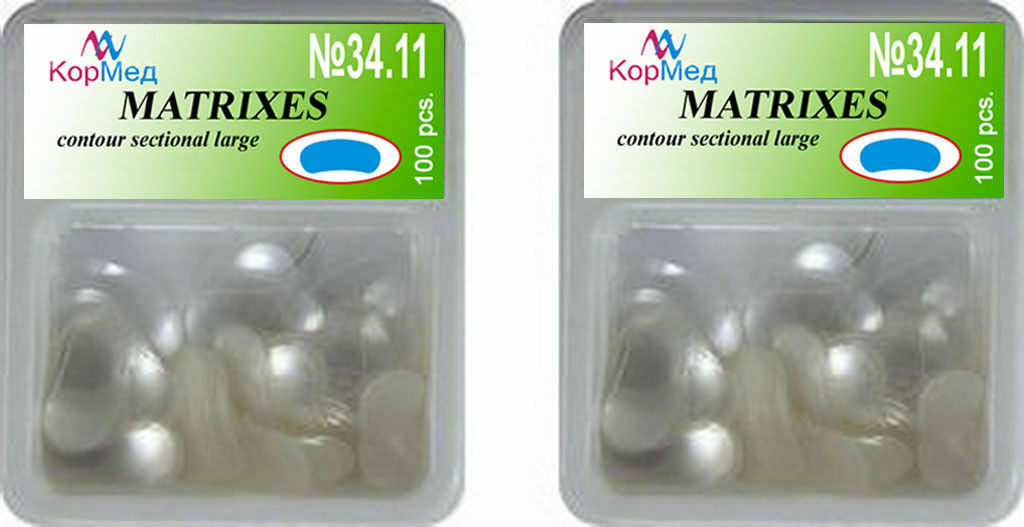 Dental Matrices Transparent Sectional Contoured Matrix Large Without Ledge200pcs