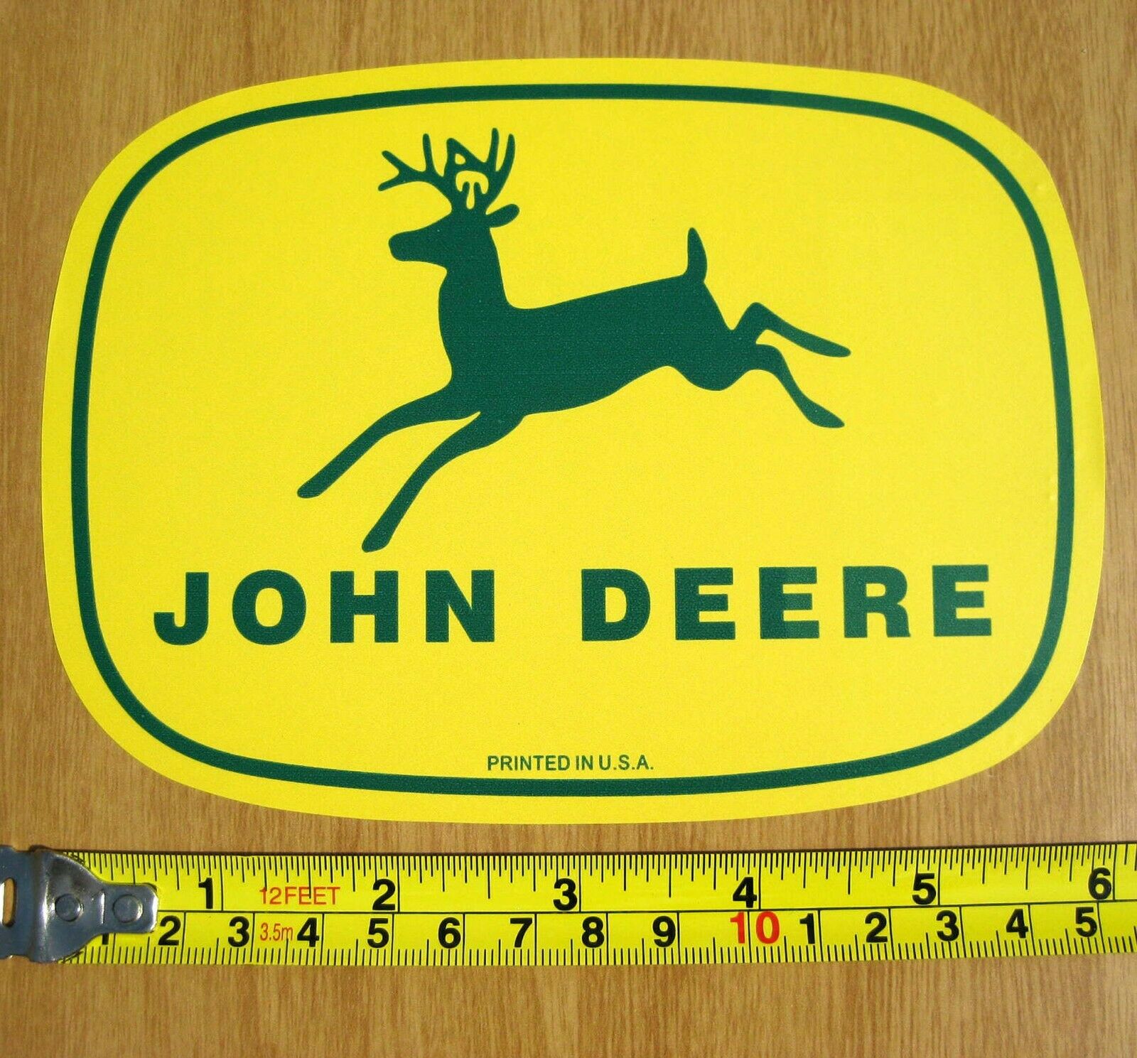 2 John Deere Classic 4 Leg Deer 5.75 X 4.5" Vinyl Decal Stickers & Free Us Flag