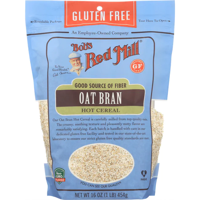 Bob's Red Mill Gluten Free Oat Bran Hot Cereal 16 Oz Pkg.