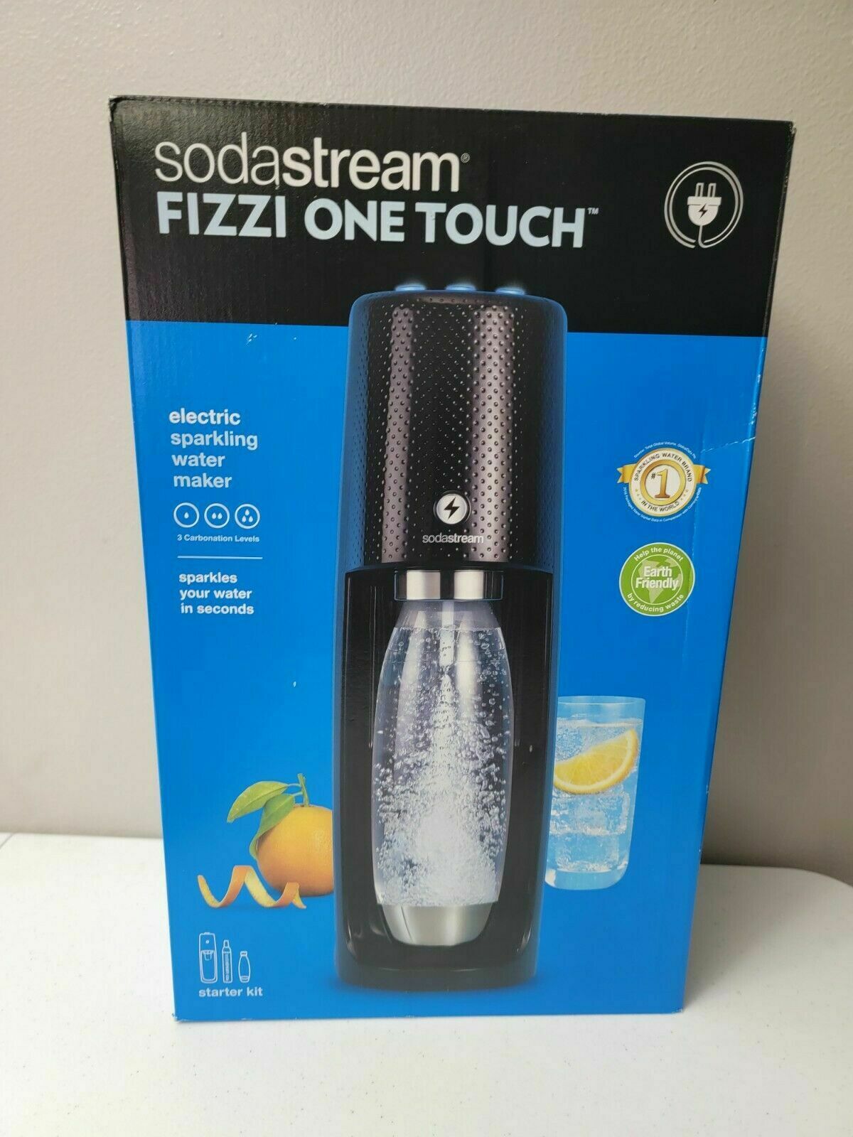 Sodastream - Fizzi One Touch Sparkling Water Maker Kit - Black