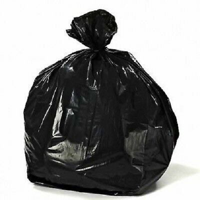 Plasticplace 40-45 Gallon Trash Bags On Rolls - Black, Total Of 100 Bags
