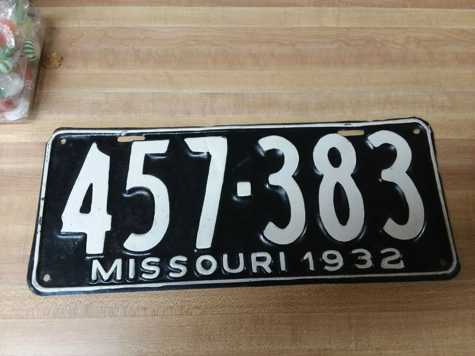 1932 Missouri License Plate