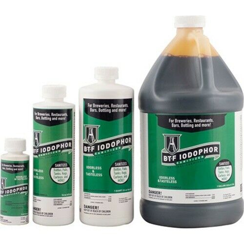 Btf Iodophor Sanitizer - Food Grade Cleaner - Safe For Use With Beer Brewin