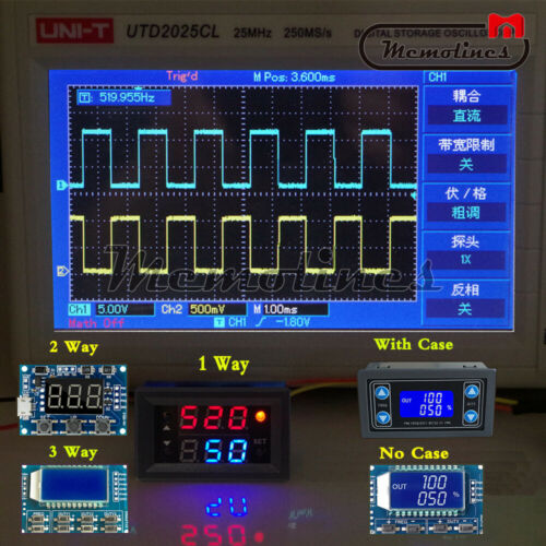 Adjustable Pwm Pulse Frequency 1/2/3way Signal Generator Module Duty Cycle