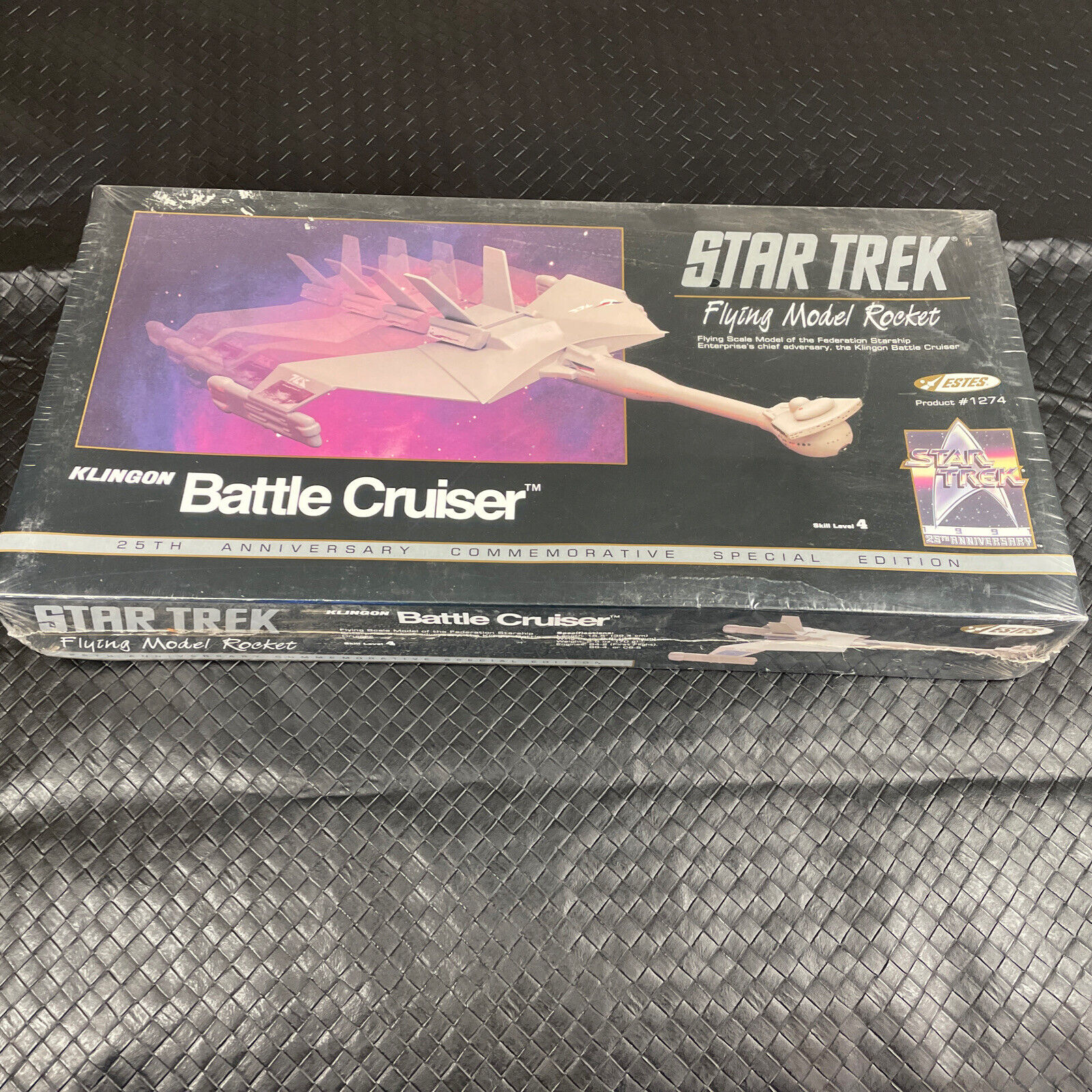 Star Trek Klingon Battle Cruiser Flying Rocket 25th Anniversary Estes #1274 New