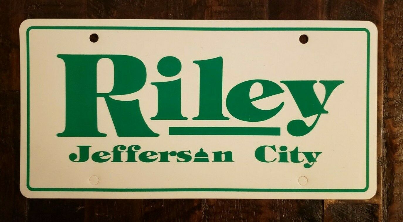 Riley Jefferson City Mo Dealership License Plate.  Free Shipping