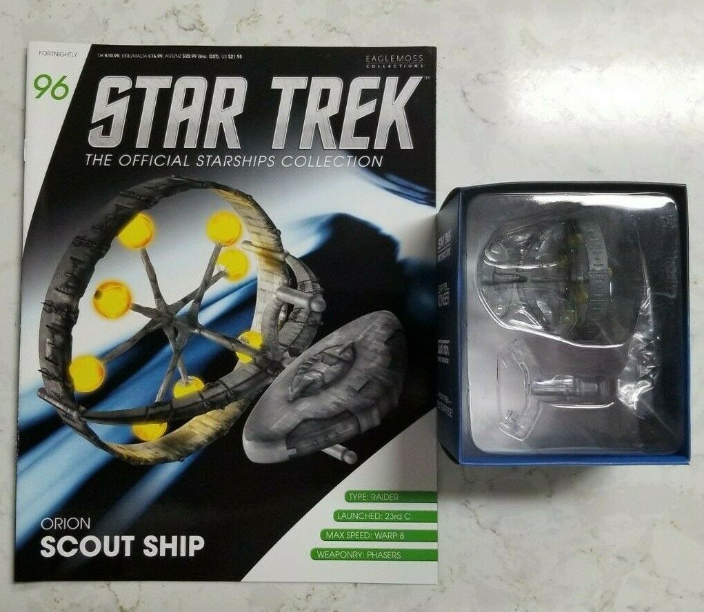 Star Trek Orion Scout Ship, Eaglemoss Diecast Replica With Magazine