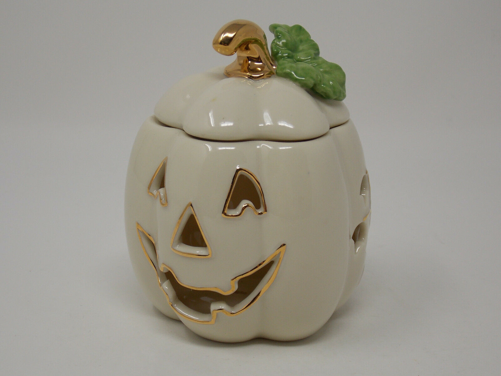 Lenox - Pumpkin Jack-o-lantern Tealight Holder