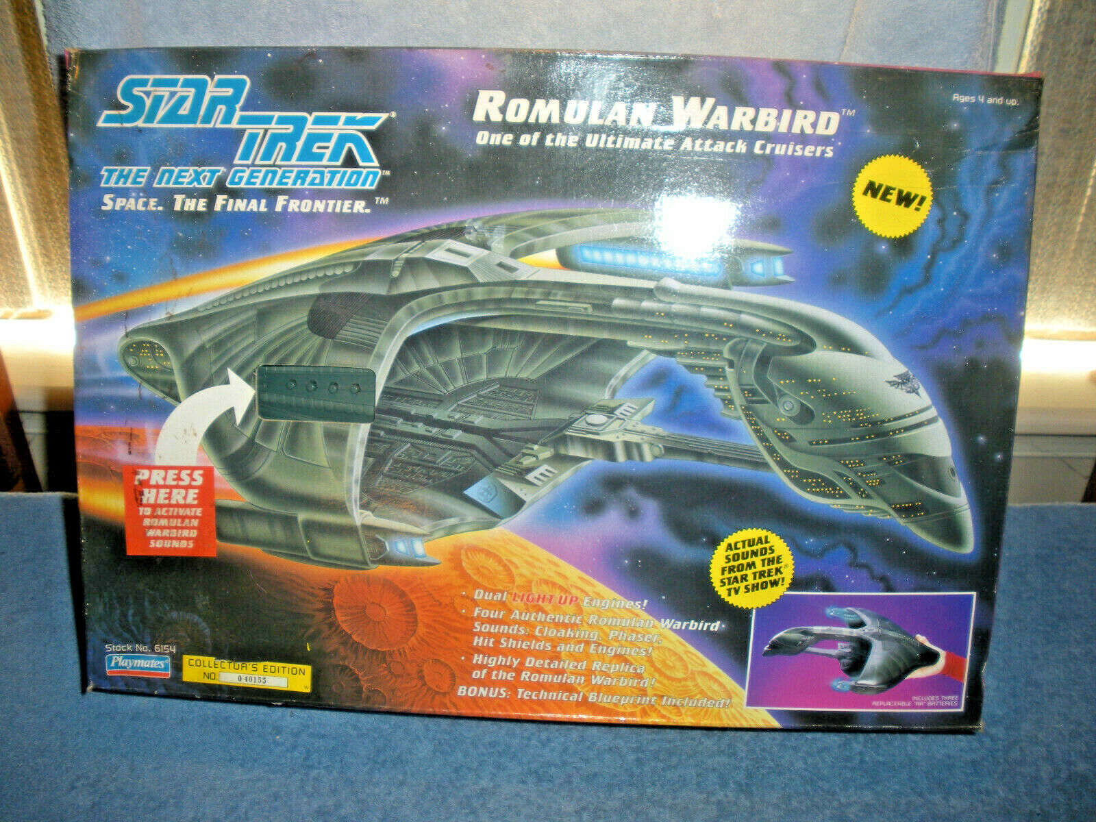 1993 Star Trek Romulan Warbird - Factory Sealed