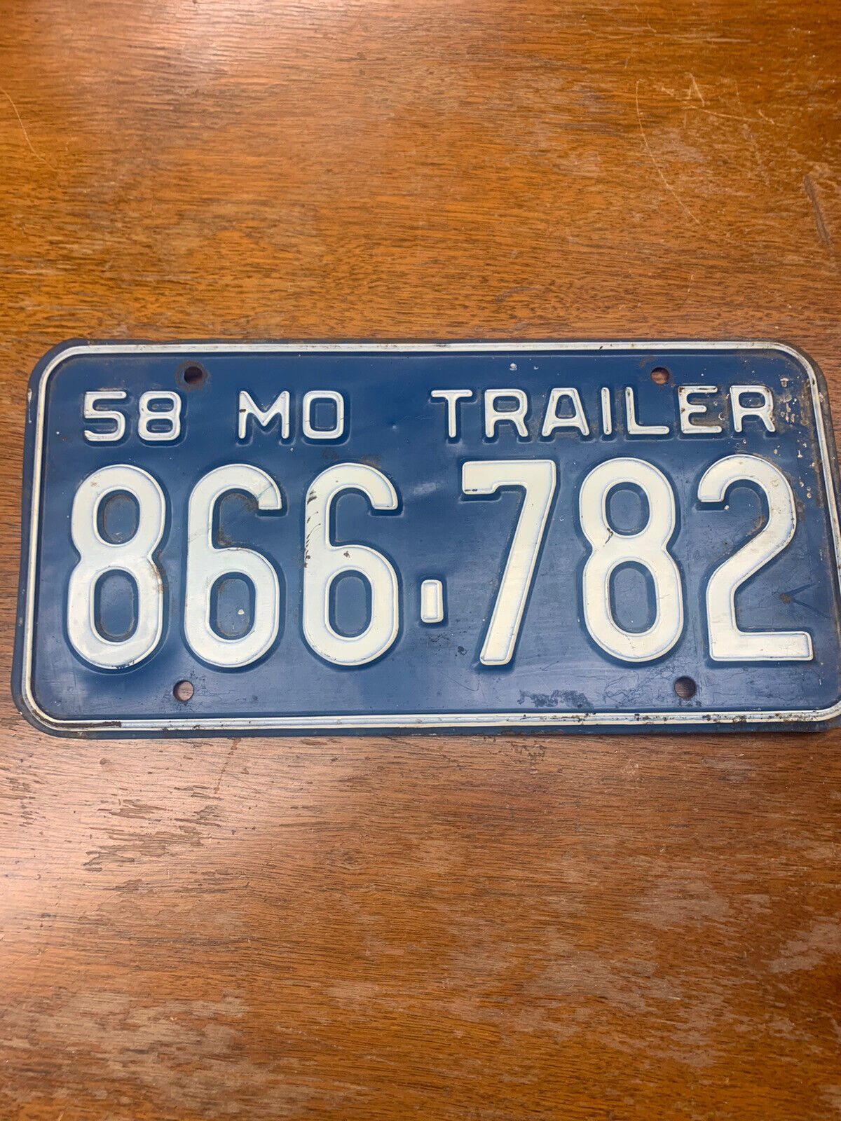 Vintage 1958 Missouri License Plate