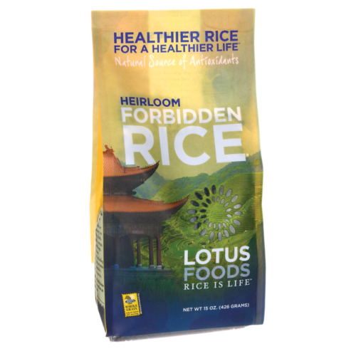 Lotus Foods Heirloom Forbidden Rice 15 Oz Pkg.