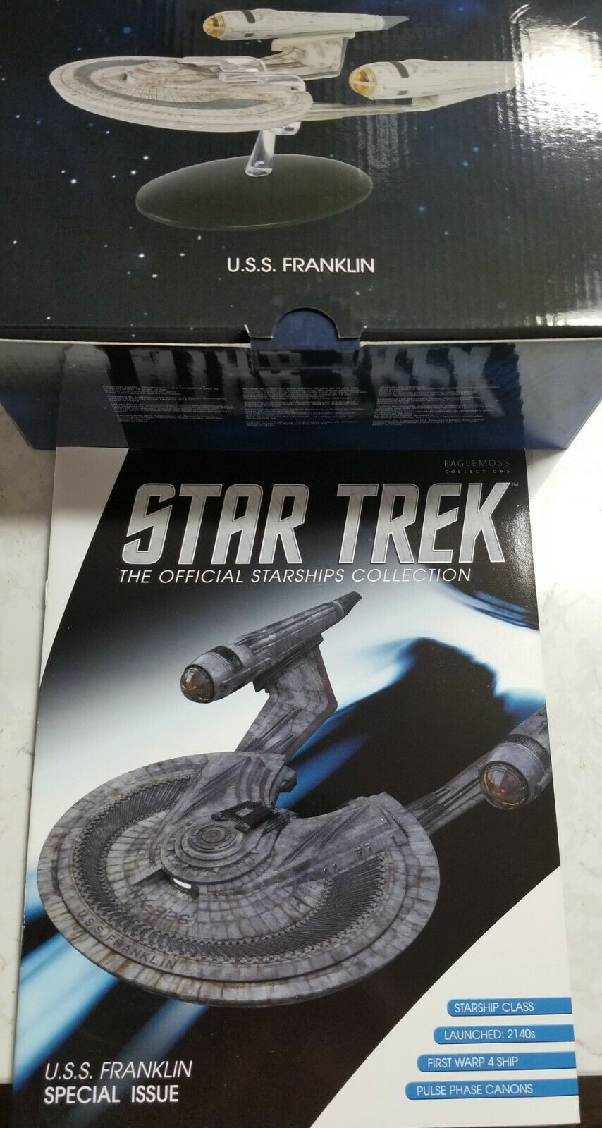 Star Trek Uss Franklin, Eaglemoss Diecast Special Edition.