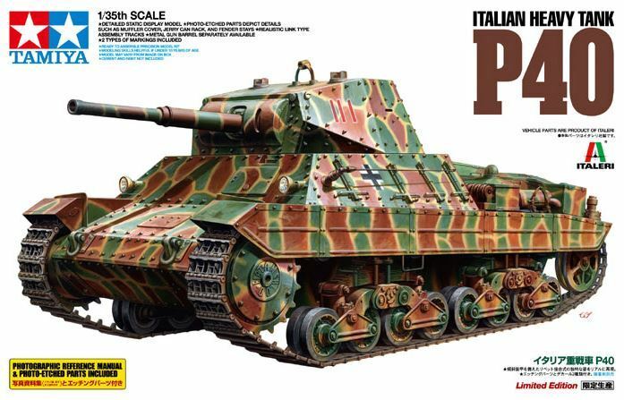 Tamiya 89792 1/35 Military Model Kit Wwii Italian Heavy Tank Carro Armato P40