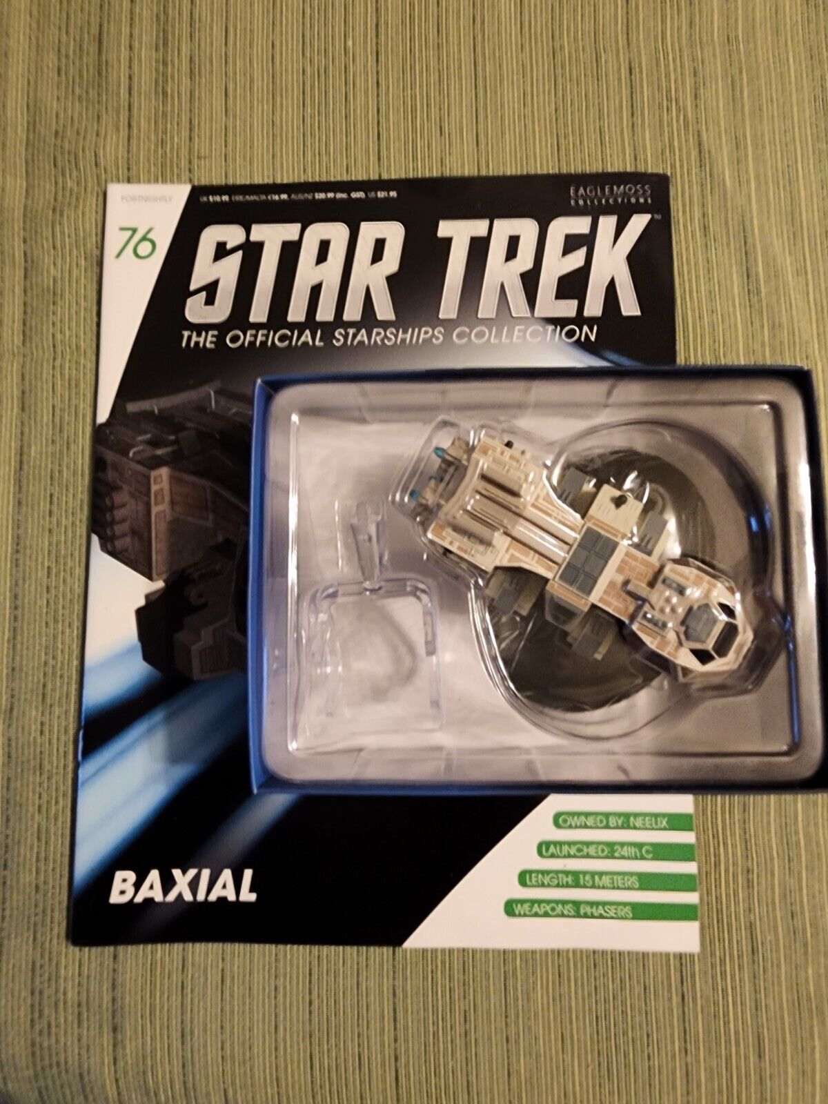 Star Trek baxial Ship & Magazine #76 Eaglemoss