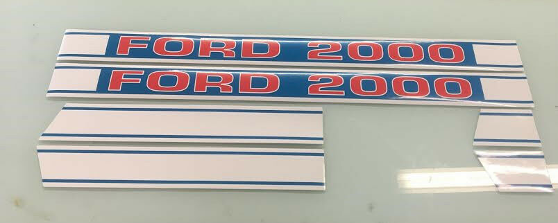 Ford 2000 Tractor Hood Decals