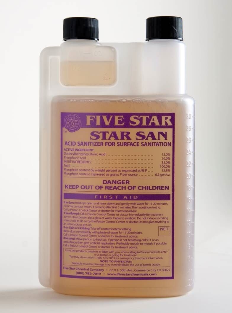 Star San 32 Oz Sanitizer Starsan No Rinse Sterilizes Homebrew Equipment Quickly