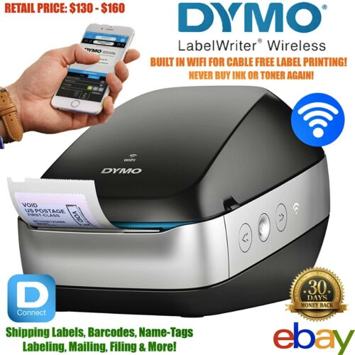 Dymo Labelwriter Wireless Thermal Label Printer Wi-fi Barcode Shipping Office