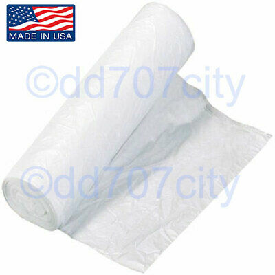 33 Gallon Natural Trash Bags Can Liner Cordless Rolls Ldpe 33x39 0.8mil 200 Bags