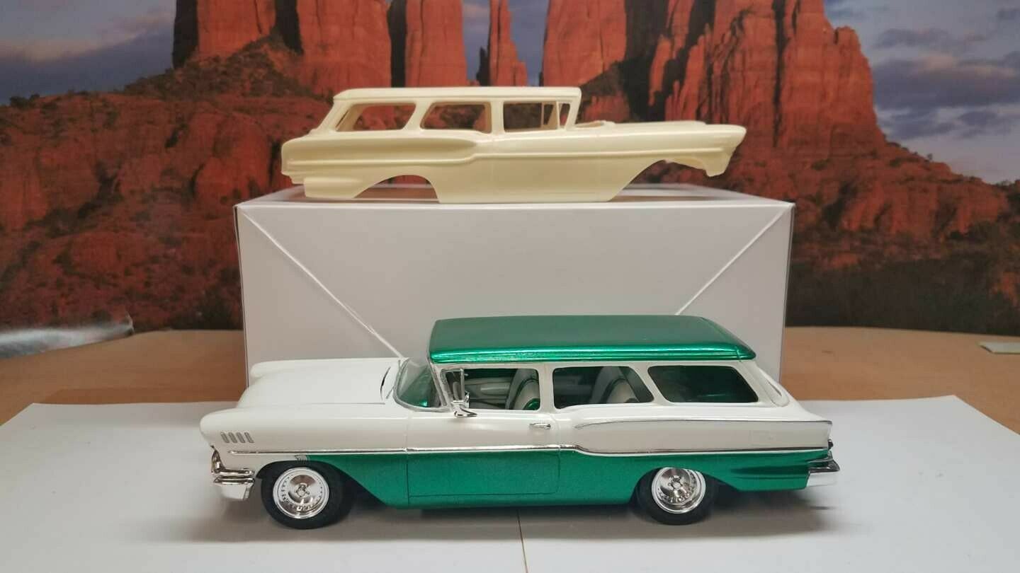 Resin Body 1/25 58 Chevy 2 Door Wagon Body Only My Recreation