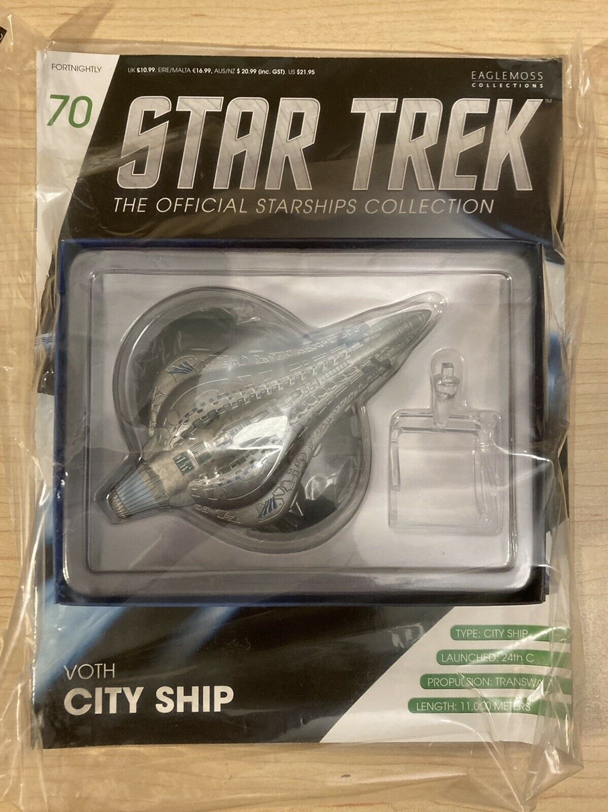 Eaglemoss Diecast Star Trek Voth City Ship #70 With Magazine New Sealed Starship
